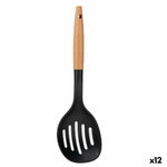 Schaumlöffel Kinvara Schwarz natürlich Holz Kunststoff 11 x 35 x 4 cm 10,5 x 35 cm (12 Stück)