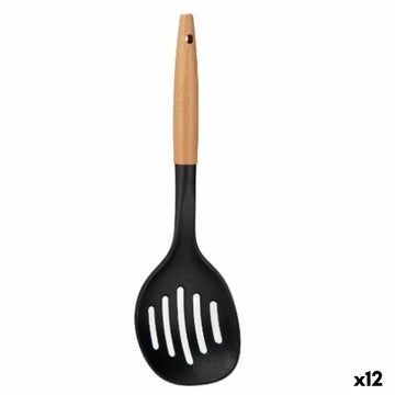 Schaumlöffel Kinvara Schwarz natürlich Holz Kunststoff 11 x 35 x 4 cm 10,5 x 35 cm (12 Stück)