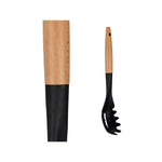 Spaghettilöffel Kinvara Schwarz natürlich Holz Kunststoff 6 x 33,5 x 6 cm 6 x 33,5 cm (12 Stück)