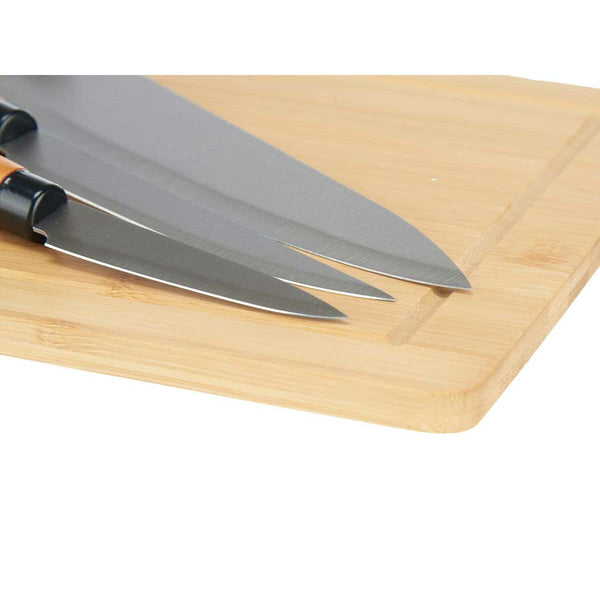 Messerset Kinvara Braun Bambus Schneidebrett Käse (6 Stück)