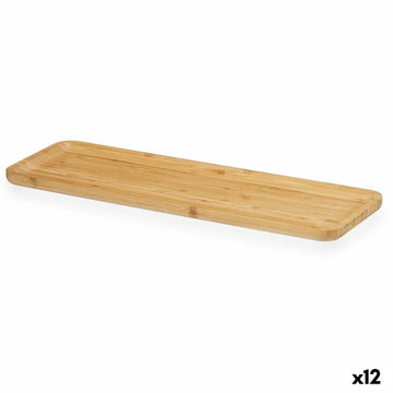Tablett für Snacks Kinvara Braun 46 x 1,6 x 15 cm Aperitif (12 Stück)