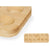 Eierbehälter Kinvara Braun Bambus 40 x 3,4 x 40 cm 30 x 1,6 x 11,5 cm (12 Stück)