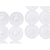 Rutschfeste Duschmatte Berilo BM630 - 302 Weiß PVC 68 x 36 x 1 cm 68 x 1 x 36 cm (6 Stück)