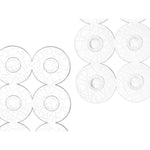 Rutschfeste Duschmatte Durchsichtig PVC 54 x 54 x 1 cm (6 Stück)