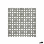Rutschfeste Duschmatte Grau PVC 54 x 54 x 1 cm (6 Stück)