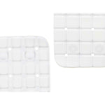 Rutschfeste Duschmatte Berilo BM509 - 310 Weiß PVC 67,7 x 38,5 x 0,7 cm Bilder (6 Stück)
