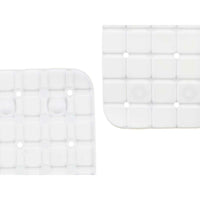 Rutschfeste Duschmatte Berilo BM509 - 310 Weiß PVC 67,7 x 38,5 x 0,7 cm Bilder (6 Stück)