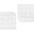 Rutschfeste Duschmatte Berilo BM509 - 310 Weiß PVC 67,7 x 38,5 x 0,7 cm Bilder (6 Stück)