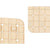 Rutschfeste Duschmatte Berilo BM509 - 312 Beige PVC 67,7 x 38,5 x 0,7 cm Bilder (6 Stück)