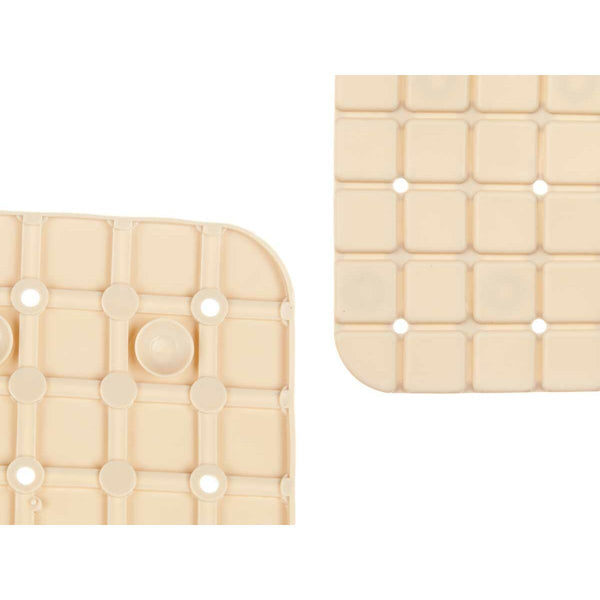 Rutschfeste Duschmatte Berilo BM509 - 312 Beige PVC 67,7 x 38,5 x 0,7 cm Bilder (6 Stück)