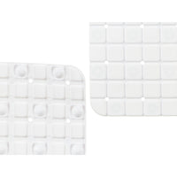 Rutschfeste Duschmatte Berilo BM509S - 314 Weiß PVC 50,3 x 50,3 x 0,7 cm Bilder (6 Stück)