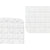 Rutschfeste Duschmatte Berilo BM509S - 314 Weiß PVC 50,3 x 50,3 x 0,7 cm Bilder (6 Stück)
