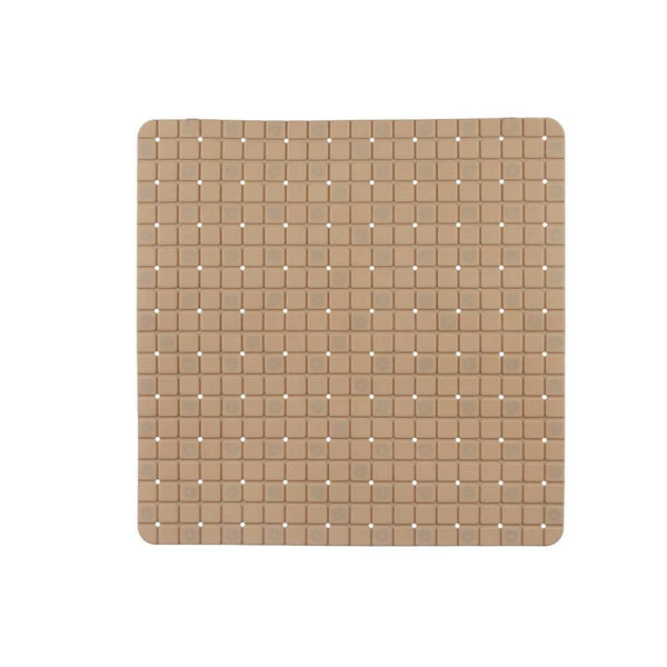 Rutschfeste Duschmatte Berilo BM509S - 316 Beige PVC 50,3 x 50,3 x 0,7 cm Bilder (6 Stück)