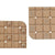 Rutschfeste Duschmatte Berilo BM509S - 316 Beige PVC 50,3 x 50,3 x 0,7 cm Bilder (6 Stück)