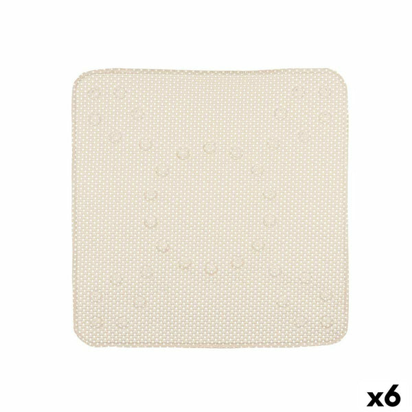 Rutschfeste Duschmatte Berilo BM814-5353 - 322 Beige PVC 53 x 52,5 x 1 cm (6 Stück)