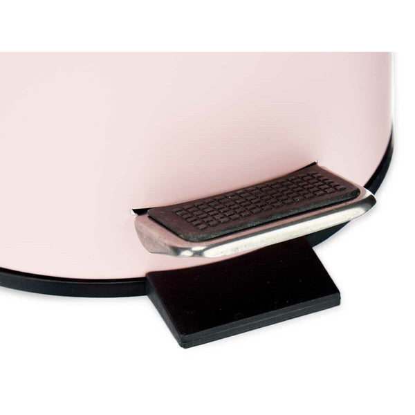 Papierkorb Rosa Metall Bambus 3 L (4 Stück)