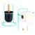 Toilettenpapierrollenhalterung Berilo W2930APB - 407 Minze 17 x 57 x 16,5 cm (6 Stück)