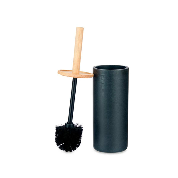 Toilettenbürste Berilo B5456BC-5 - 440 Schwarz Holz Harz 10,2 x 38 x 10,2 cm (4 Stück)