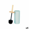 Toilettenbürste Blau Holz Harz 10,2 x 38 x 10,2 cm (4 Stück)
