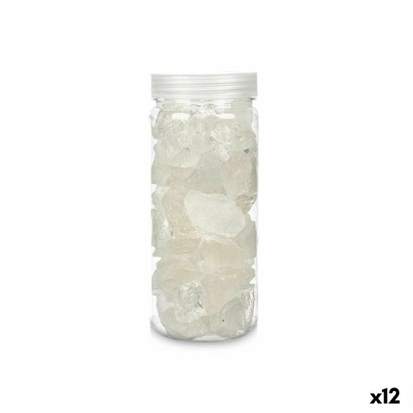 Deko-Steine Gift Decor Weiß 600 g Quarz (12 Stück)