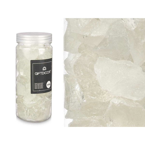 Deko-Steine Gift Decor Weiß 600 g Quarz (12 Stück)
