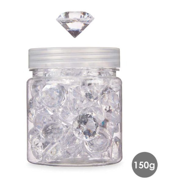 Deko-Steine Gift Decor Durchsichtig 150 g Diamant (16 Stück)