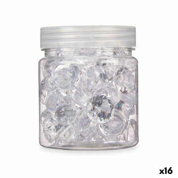 Deko-Steine Gift Decor Durchsichtig 150 g Diamant (16 Stück)