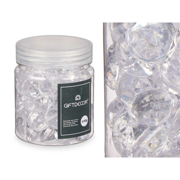 Deko-Steine Gift Decor Durchsichtig 150 g Diamant (16 Stück)