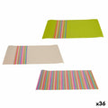 Untersetzer Kinvara Braun grün Bunt 45 x 30 x 0,1 cm 3 x 31 x 3 cm Streifen (36 Stück)