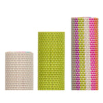 Untersetzer Kinvara Braun grün Bunt 45 x 30 x 0,1 cm 3 x 31 x 3 cm Streifen (36 Stück)