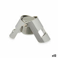 Stöpsel Kinvara KT970 Silberfarben Edelstahl Kunststoff 6 x 5,5 x 3,5 cm Luftdicht (12 Stück)