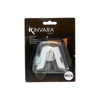 Champagnerverschluss Kinvara KT970 Silberfarben Silber Silikon Edelstahl Kunststoff 6 x 5,5 x 3,5 cm Luftdicht (12 Stück)
