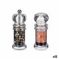 Set Salz- und Pfefferstreuer Kinvara Silikon polystyrol Kunststoff Nylon 12,4 x 15 x 5,3 cm (12 Stück)