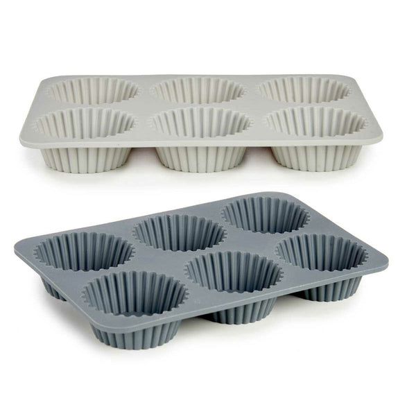 Muffinform Kinvara Hellgrau Dunkelgrau 25,5 x 3 x 17,5 cm Muffins (6 Stück)