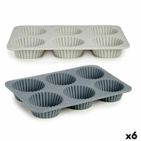 Muffinform Kinvara Hellgrau Dunkelgrau 25,5 x 3 x 17,5 cm Muffins (6 Stück)