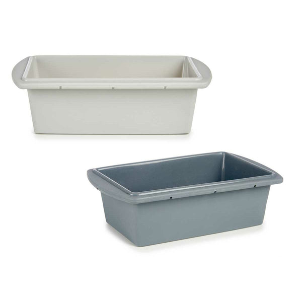 Gebäckbackform Kinvara Hellgrau Dunkelgrau Silikon 1,5 L 16 x 7 x 27,5 cm Kuchen (6 Stück)