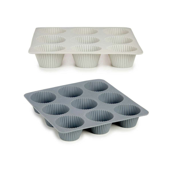 Muffinform Kinvara Hellgrau Dunkelgrau 22 x 3 x 22 cm Muffins (6 Stück)