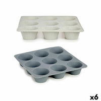 Muffinform Kinvara Hellgrau Dunkelgrau 22 x 3 x 22 cm Muffins (6 Stück)