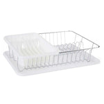 Abtropfsieb für die Spüle Kinvara Weiß 43,5 x 11 x 33,5 cm (4 Stück)