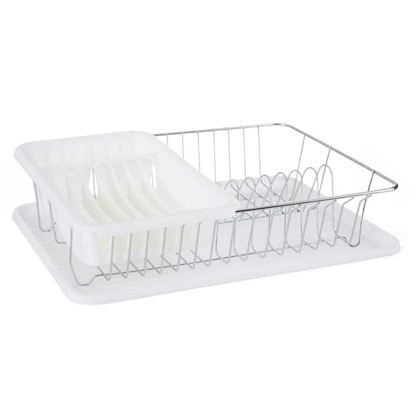 Abtropfsieb für die Spüle Kinvara Weiß 43,5 x 11 x 33,5 cm (4 Stück)