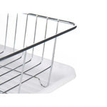 Abtropfsieb für die Spüle Kinvara Weiß 43,5 x 11 x 33,5 cm (4 Stück)