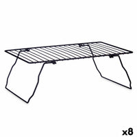 Klappbares Regal Kinvara Schwarz 37.5 x 23 x 13 cm 37 x 3,5 x 23,5 cm 37,5 x 3,5 x 24 cm 24 x 37,5 x 24,5 cm (8 Stück)