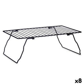 Klappbares Regal Kinvara Schwarz 37.5 x 23 x 13 cm 37 x 3,5 x 23,5 cm 37,5 x 3,5 x 24 cm 24 x 37,5 x 24,5 cm (8 Stück)