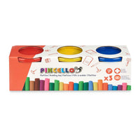 Knetspiel Pincello 501 501 Gelb Blau Rot (12 Stück)