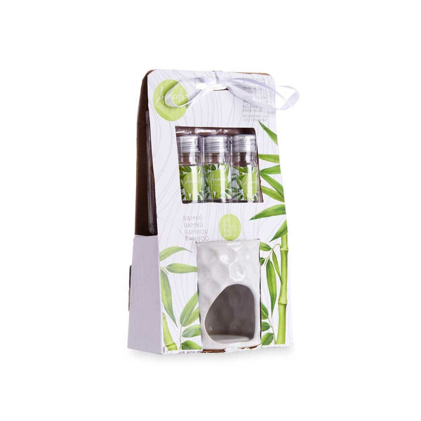 Aromalampe Acorde Bambus 11 x 19,8 x 6,5 cm Ätherisches Öl (12 Stück)