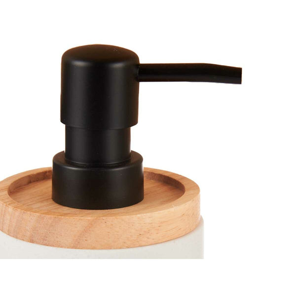 Seifenspender Berilo Weiß Holz Harz Kunststoff 9,5 x 18,5 x 7,8 cm (6 Stück)