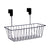 Küchenregalkorb Kinvara Schwarz Metall Eisen 28 x 20,5 x 16 cm 28 x 12 x 9 cm (8 Stück)