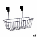 Küchenregalkorb Kinvara Schwarz Metall Eisen 28 x 20,5 x 16 cm 28 x 12 x 9 cm (8 Stück)