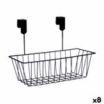 Küchenregalkorb Kinvara Schwarz Metall Eisen 28 x 20,5 x 16 cm 28 x 12 x 9 cm (8 Stück)