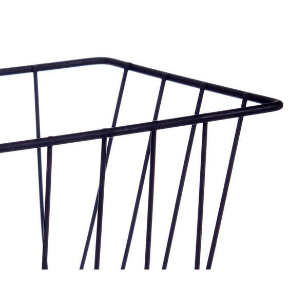 Küchenregalkorb Kinvara Schwarz Metall Eisen 28 x 20,5 x 16 cm 28 x 12 x 9 cm (8 Stück)